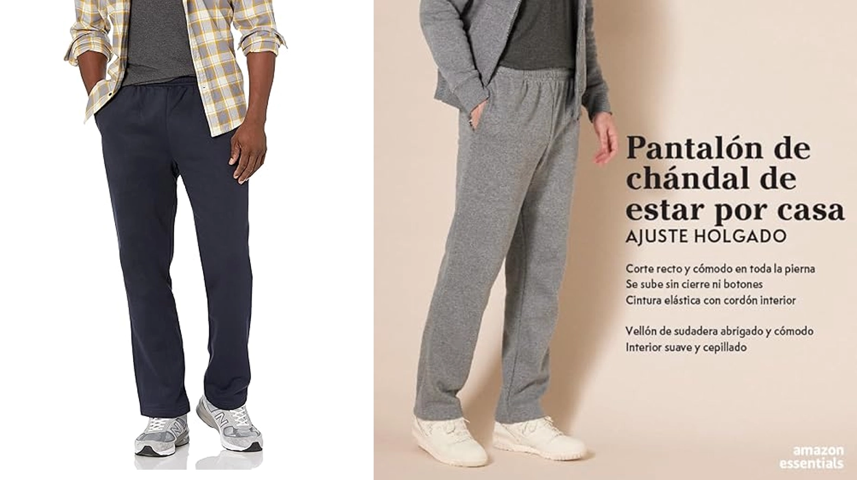 PANTALON CHANDAL AMAZON ESSENTIALS FORRO POLAR