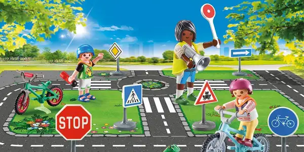 PLAYMOBIL City Life 71332 Educación Vial Curso de Bicicletas oferta