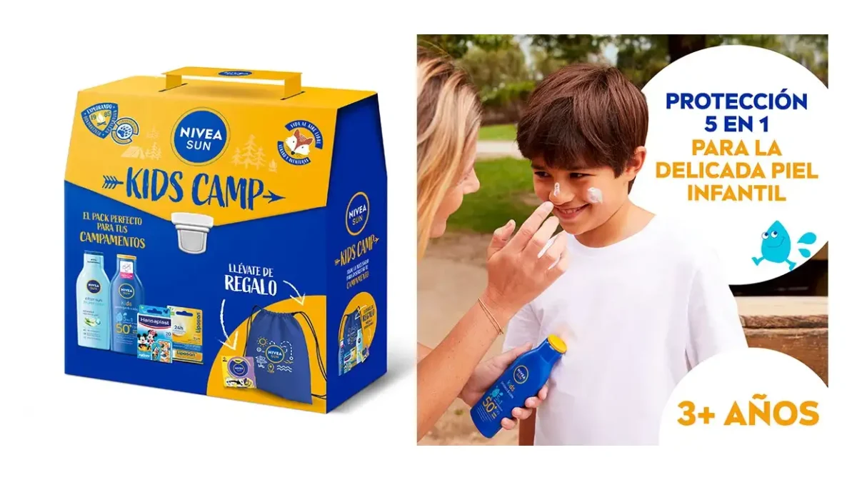 Este es el pack NIVEA SUN Kids perfecto para que tus peques disfruten del verano, con mochila y cartas de REGALO