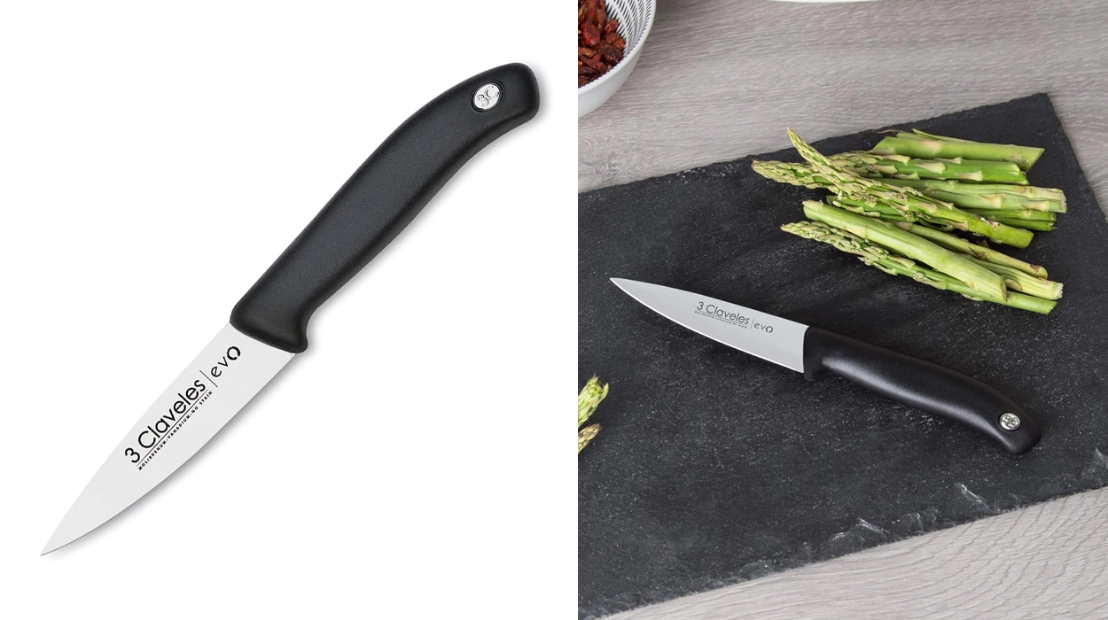 Pack de 2 cuchillos para verduras 3Claveles Evo de 9 cm