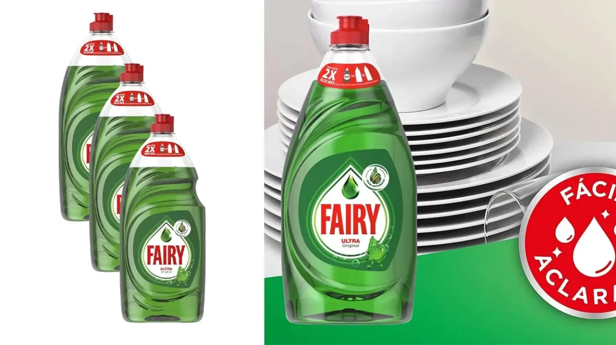 Pack de 3 botellas de Fairy Ultra a mano de 820 ml