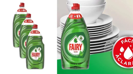 Pack de 3 botellas de Fairy Ultra a mano de 820 ml