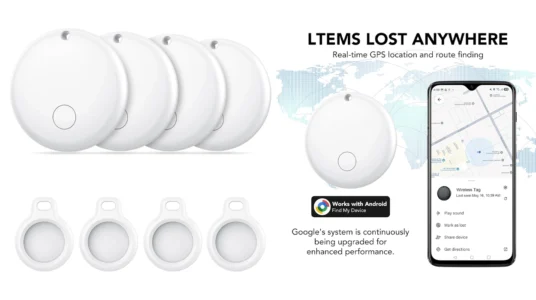 Pack de 4 localizadores Bluetooth compatibles con Google Find Hub