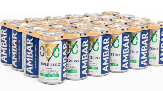 Pack de 48 latas de cerveza Ambar Triple Zero de 33 cl