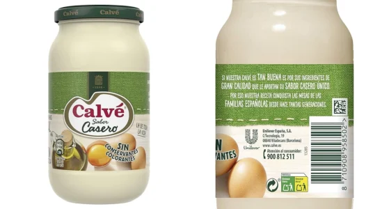 Pack de 5 botes de mayonesa Calvé de 430 ml