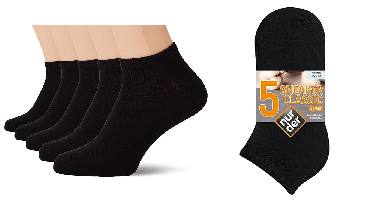 Pack de 5 pares de calcetines tobilleros para hombre