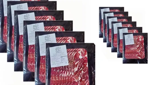 Pack de 6 sobres de pétalos de jamón ibérico Ángel de Dios de 150 g