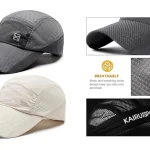 Pack x2 gorras de secado rápido con malla ligera unisex