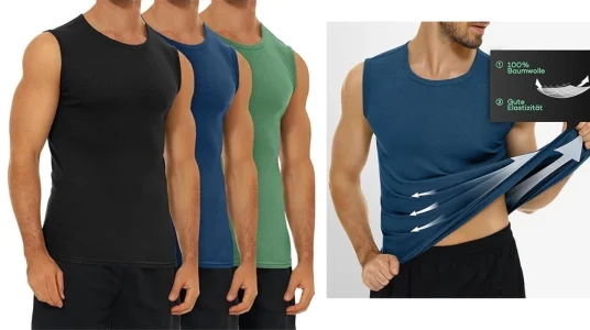 Pack x3 camisetas sin mangas Falary 100% algodón para hombre