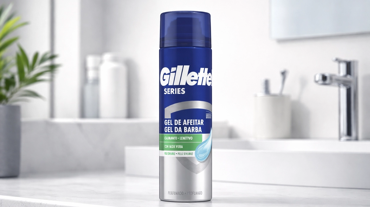 Pack x4 Gel de afeitar hidratante Gillette Series Aloe Vera de 200 ml