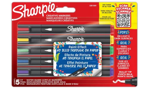 Pack x5 rotuladores acrílicos Sharpie con punta de pincel