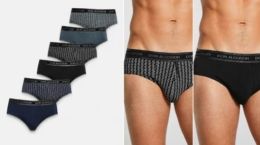 Pack x6 slips Don Algodon suaves y transpirables para hombre