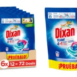 Pack x72 cápsulas Detergente Dixan Total 4+1