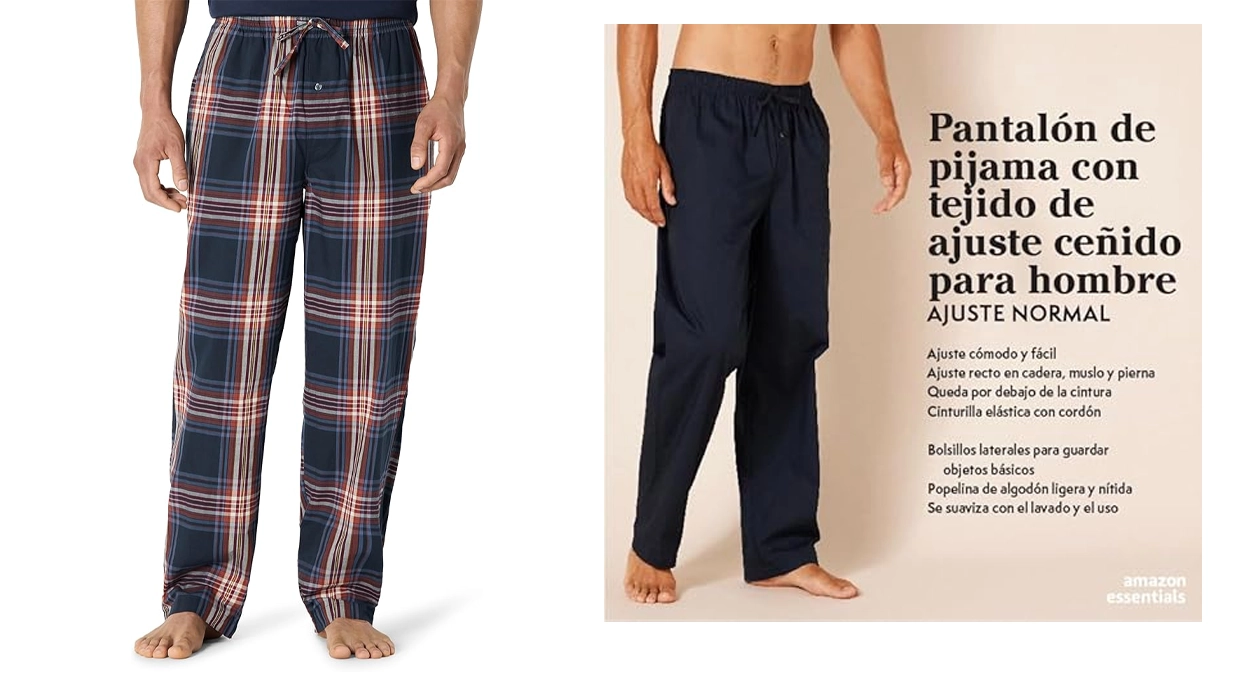 Pantalón de pijama de algodón Amazon Essentials