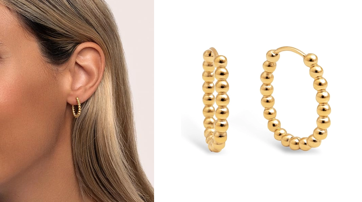 Pendientes Singularu Dana Dots de acero