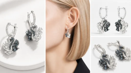 Pendientes Swarovski Swan Colección