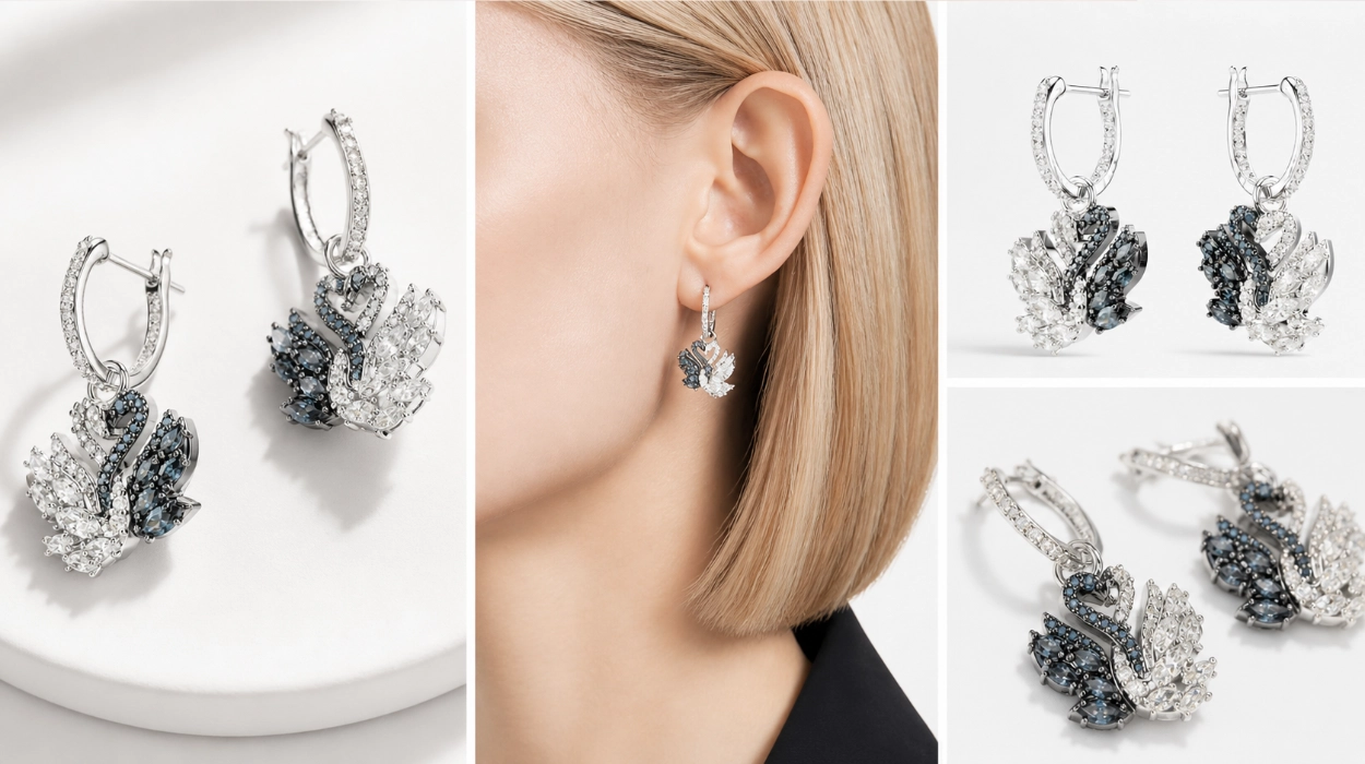 Pendientes Swarovski Swan Colección