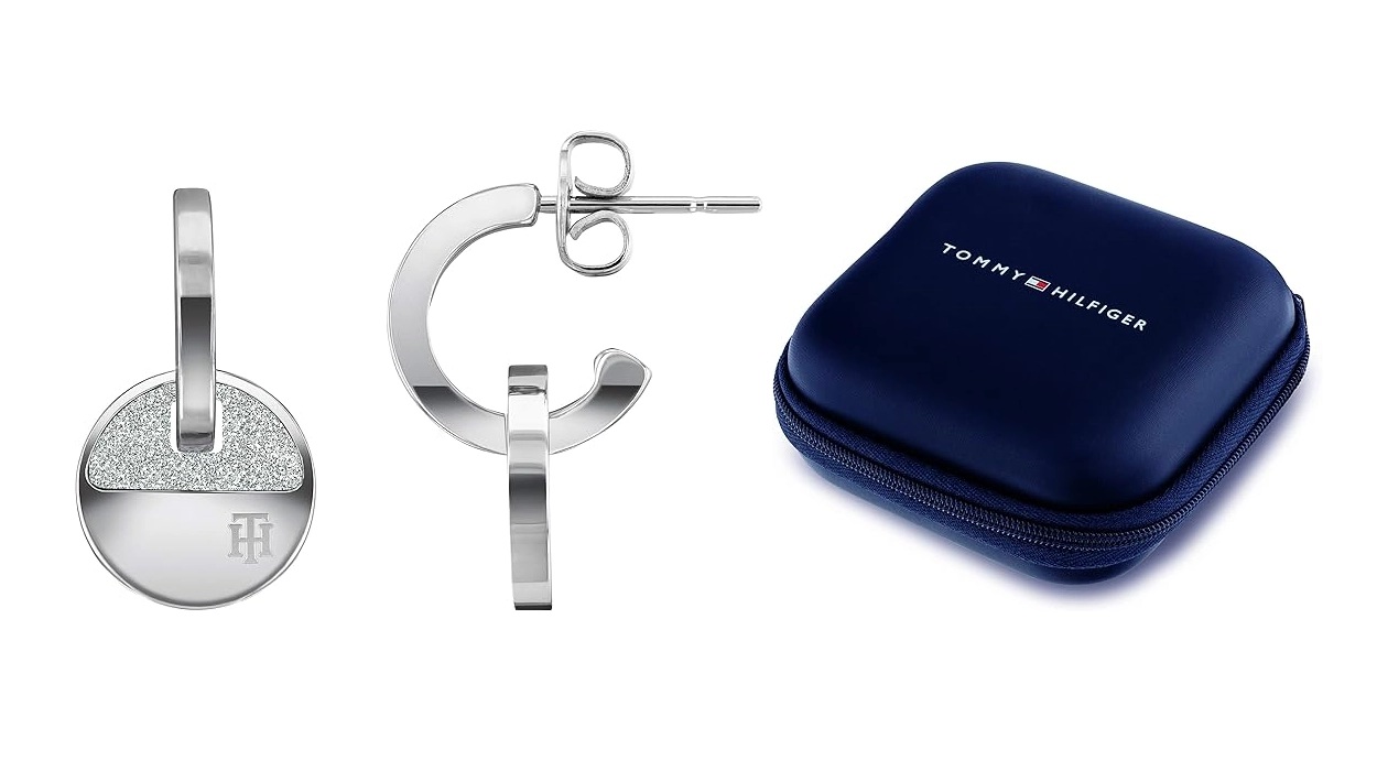 Pendientes colgantes Tommy Hilfiger de acero inoxidable para mujer