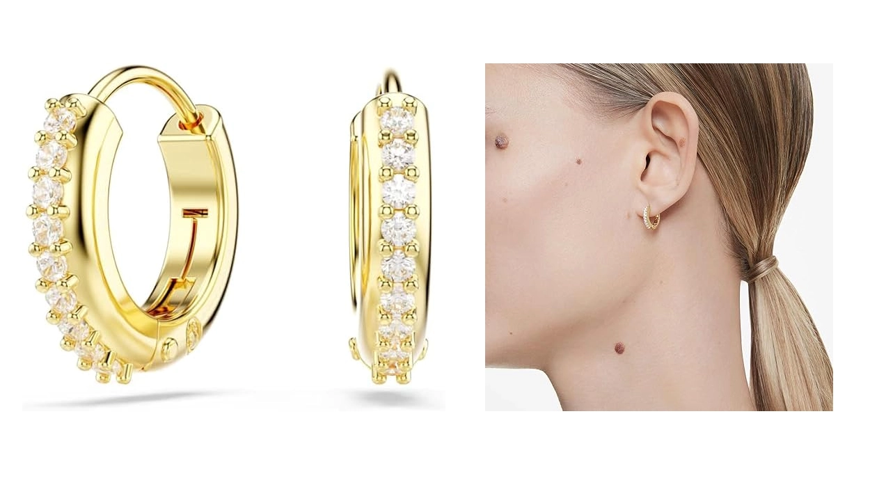 Pendientes de aro Swarovski Matrix