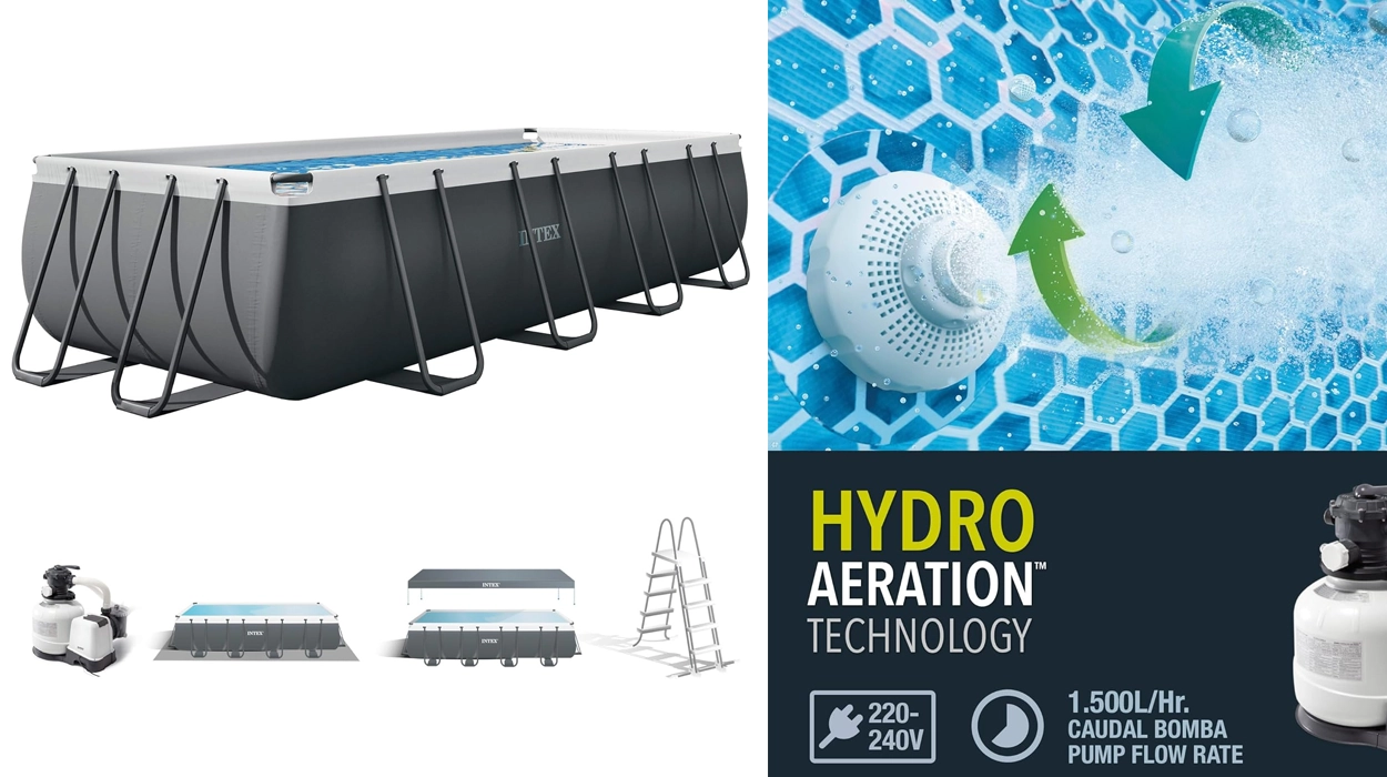 Piscina Desmontable Rectangular Intex 55220 Ultra XTR Frame