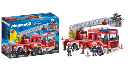 Playmobil City 9463 camión de bomberos con escalera luces y sonido