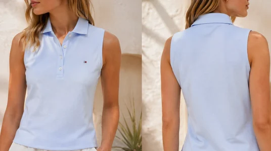 Polo sin mangas Tommy Hilfiger 1985 slim para mujer