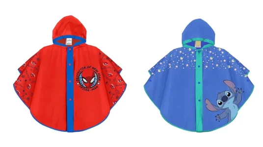 Ponchos impermeables Perletti Spiderman y Stitch