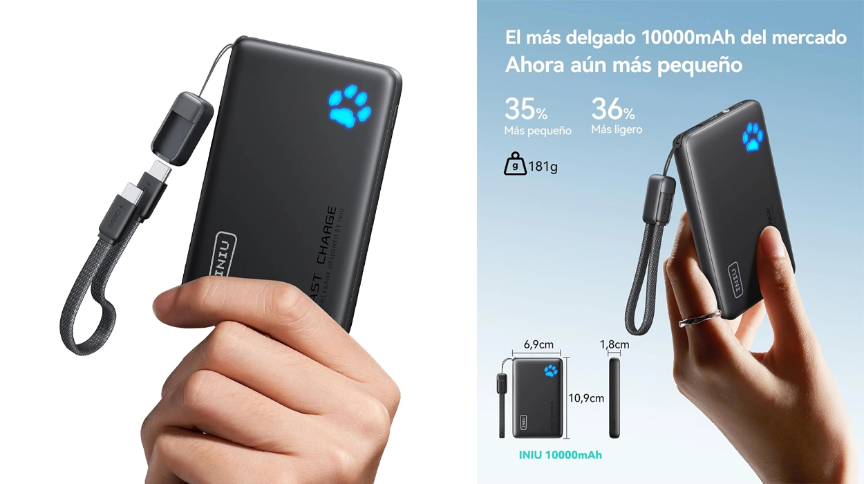 Powerbank INIU de 10.000 mAH PD