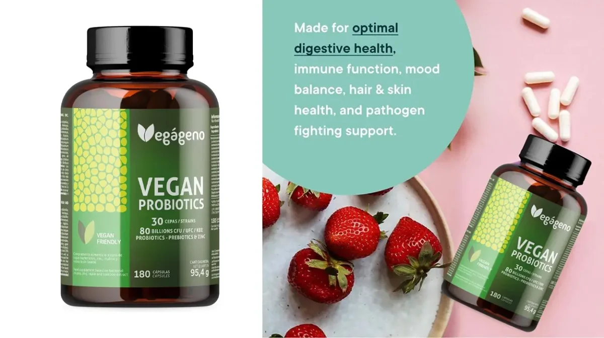 Equilibra tu flora intestinal con estos Probióticos y Prebióticos Vegágeno en cápsulas, muy fáciles de tomar y al mejor precio