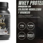 Proteína Whey Healthy Fusion con colágeno y magnesio de 1000g chocolate