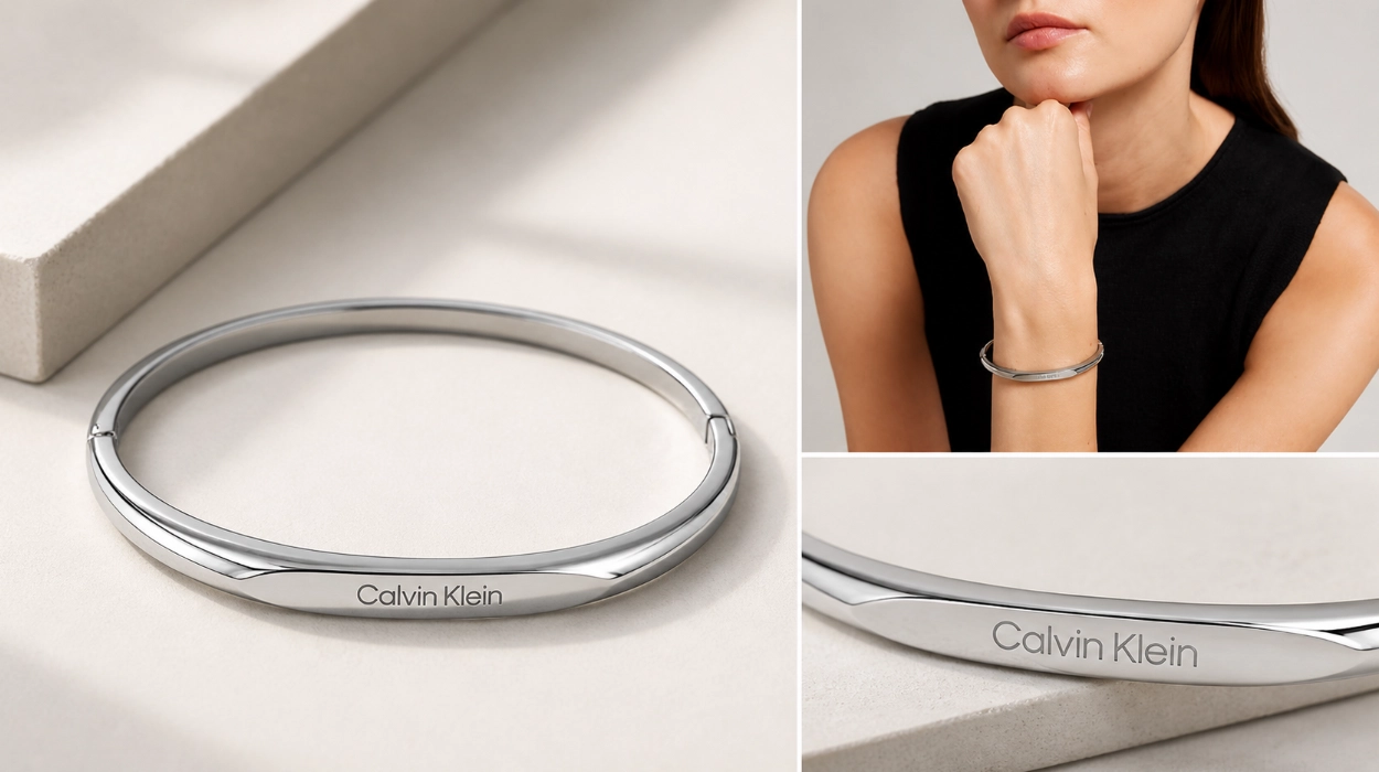 Pulsera Calvin Klein Faceted tipo bangle