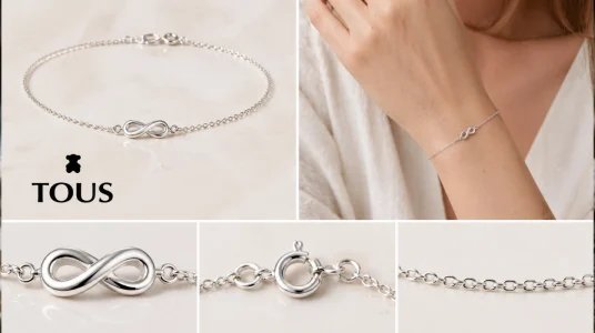 Pulsera de cadena Tous en plata primer ley motivo Infinito