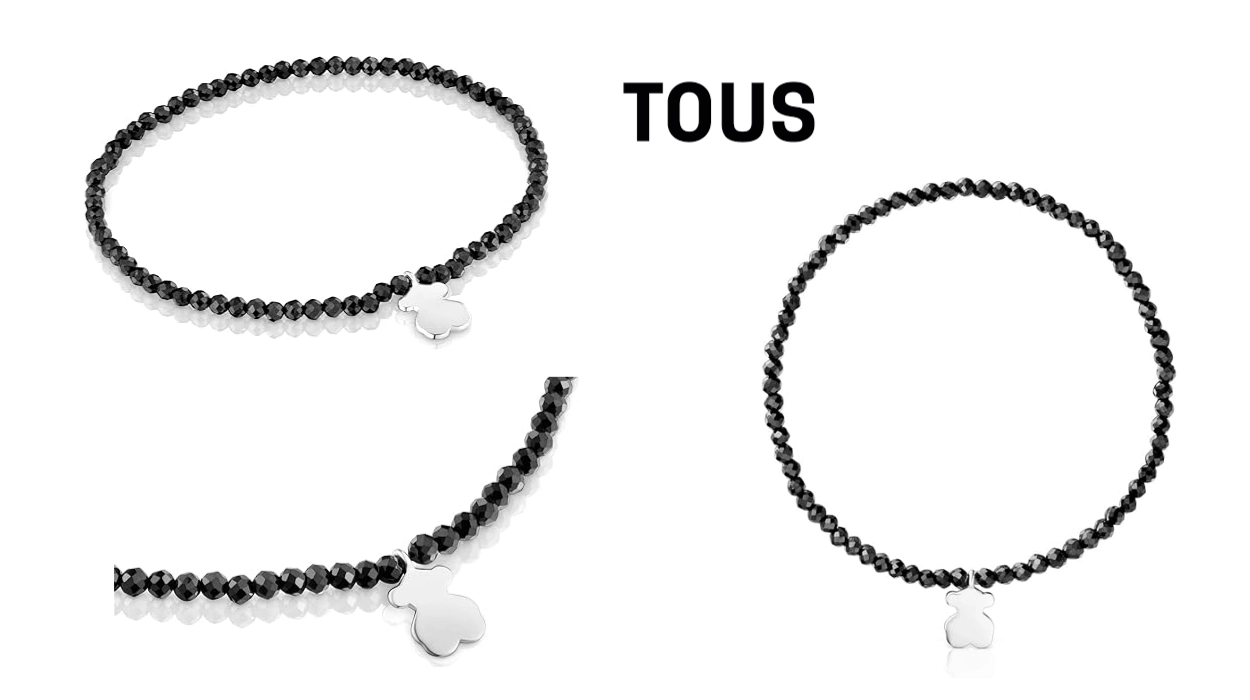Pulsera elástica TOUS con motivo de Oso en plata de primera Ley