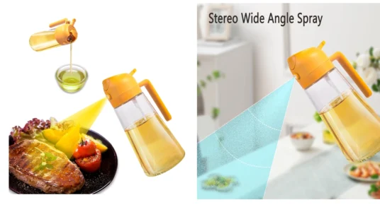 Pulverizador de aceite y dosificador 2 en 1 Xikaya de 600 ml