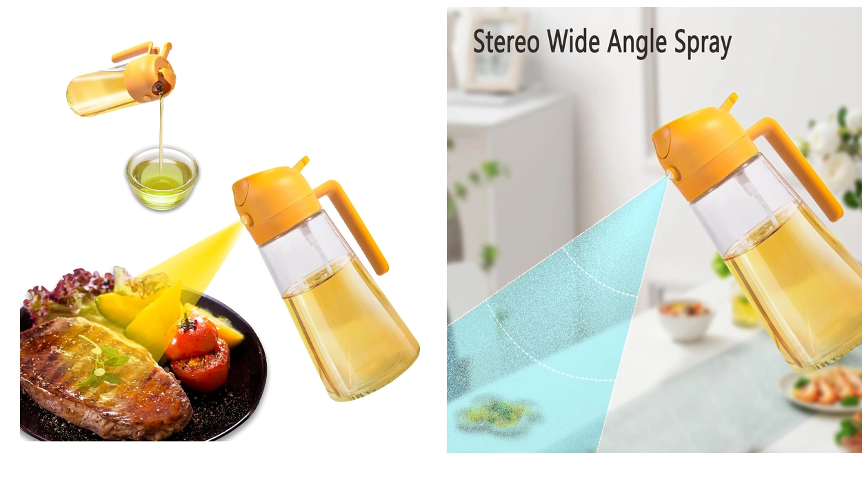 Pulverizador de aceite y dosificador 2 en 1 Xikaya de 600 ml