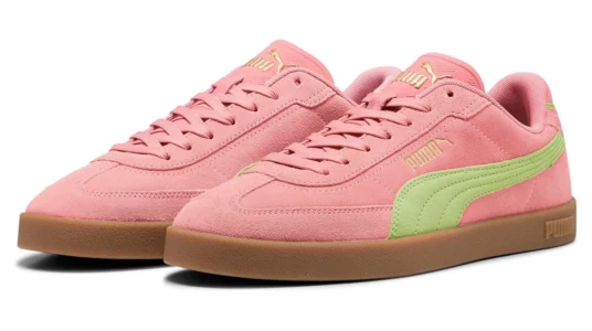 Puma Club II Era Suede en colores rosa y verde