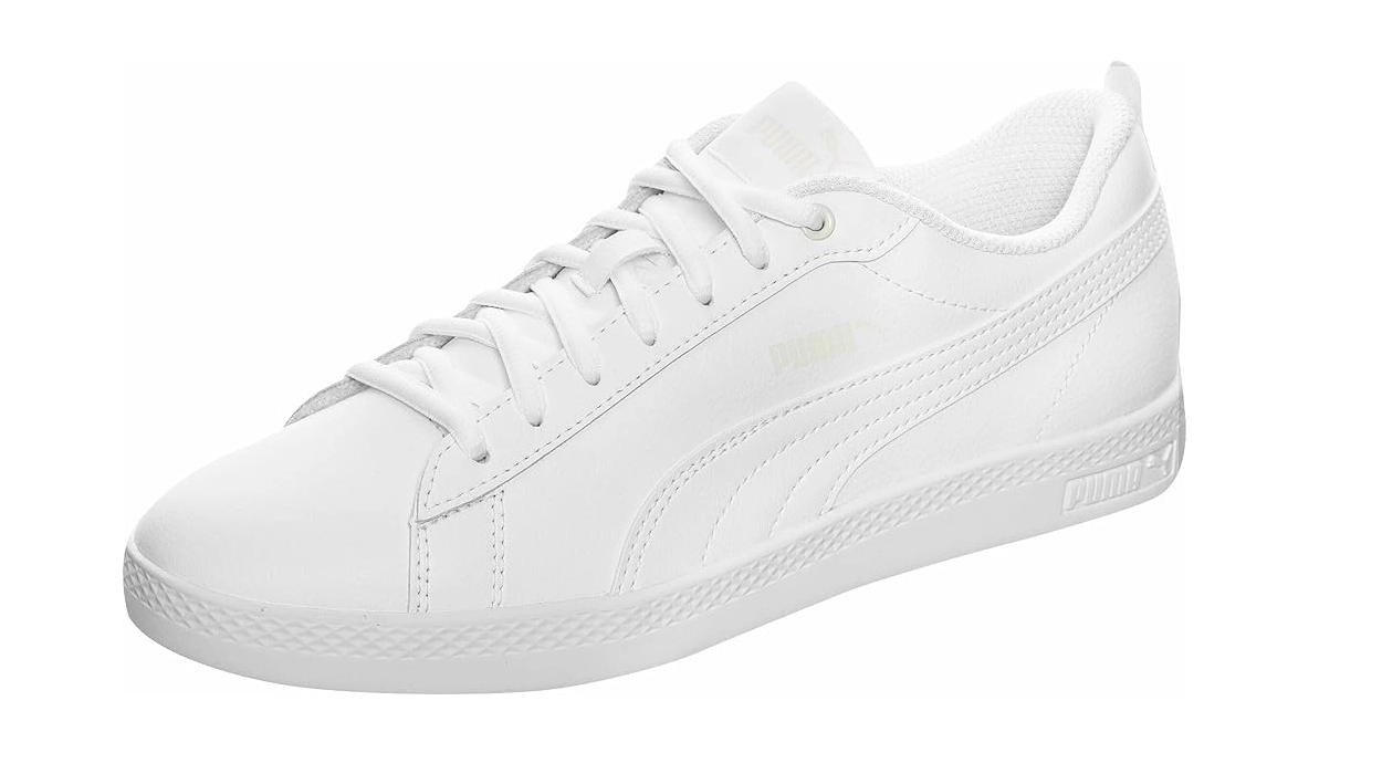Puma Smash v2 Leather blancas mujer