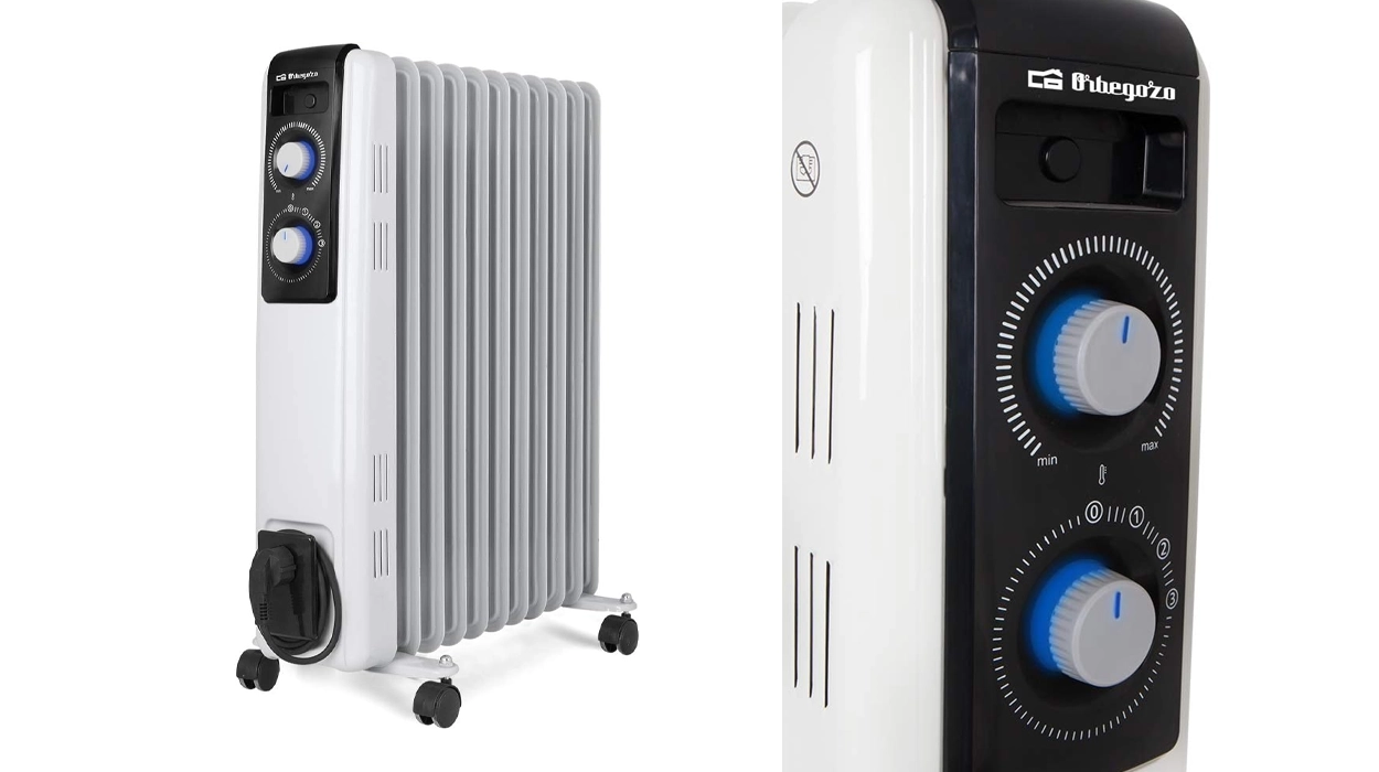 Radiador de aceite Orbegozo RF 2500 de 11 elementos