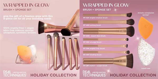 Real Techniques Wrapped In Glow Brush pinceles y brochas oferta