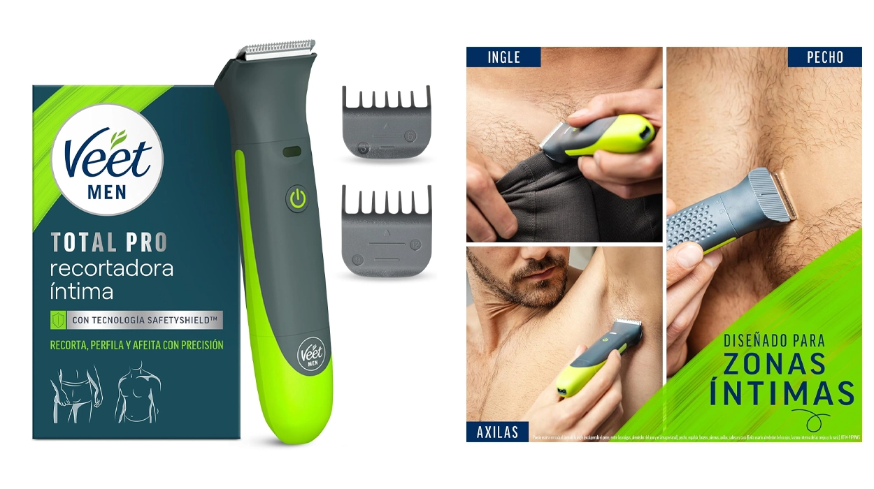 Recortadora para partes íntimas Veet Total Pro