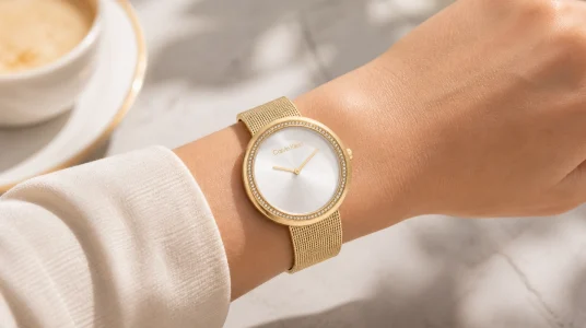 Reloj Calvin Klein Twist con correa de malla para mujer