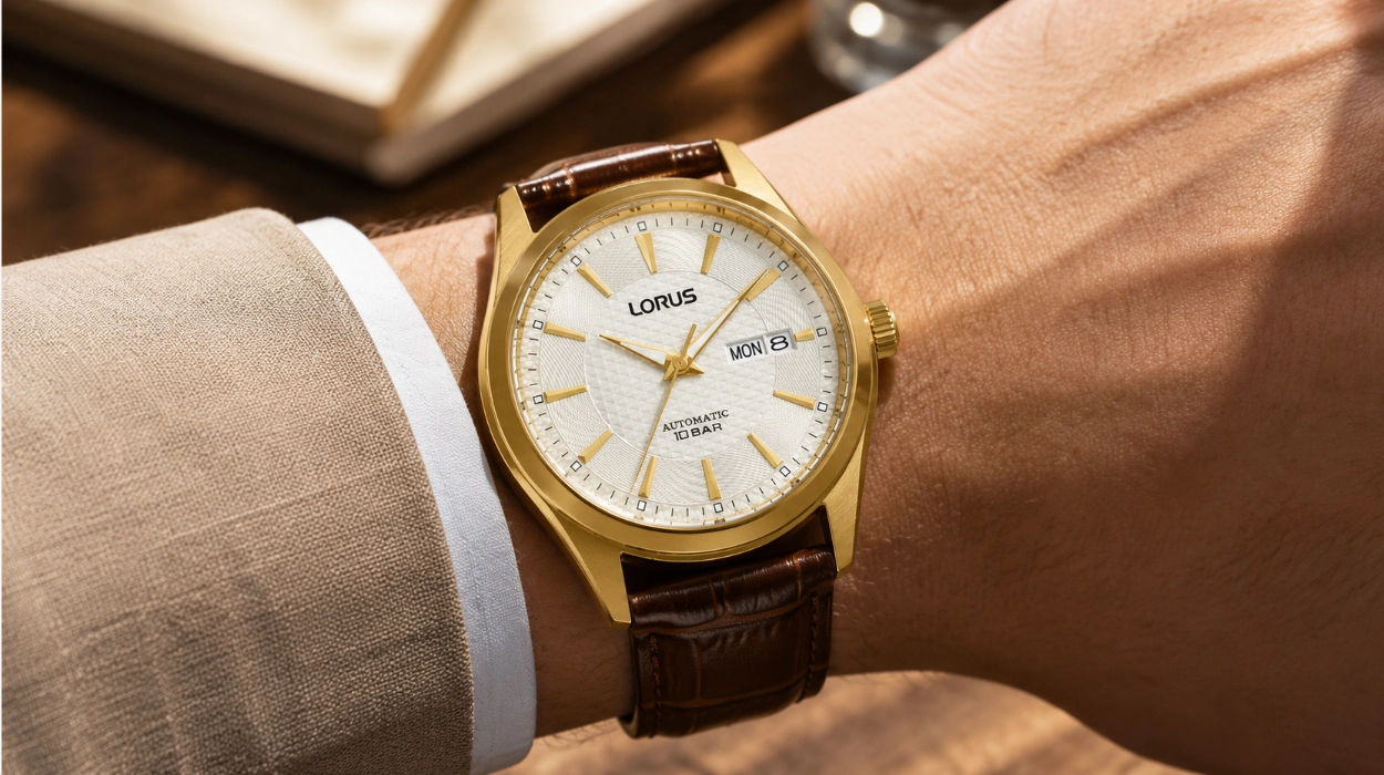 Reloj analógico automático Lorus para hombre
