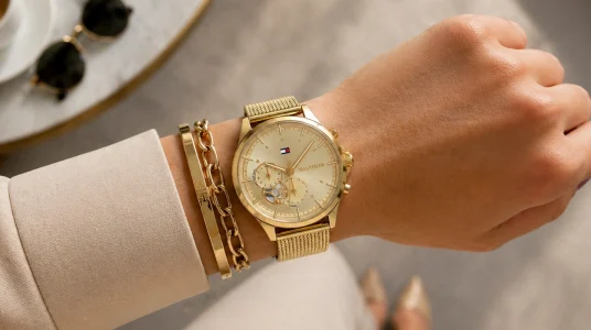Reloj analógico multifunción Tommy Hilfiger para mujer
