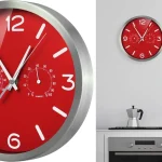 Reloj de pared Bresser rojo