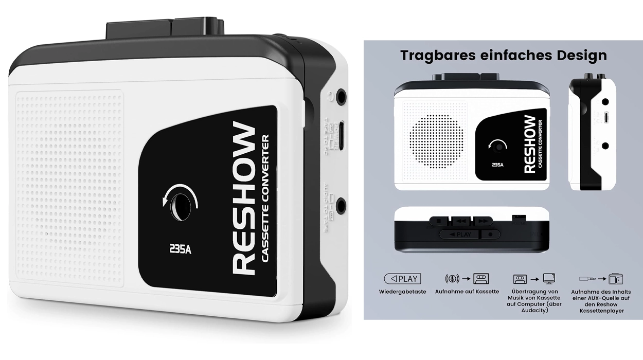 Reproductor y grabador de cassette a MP3