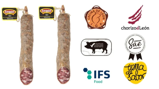 Salchichón Extra Cular Ahumado Casero de León Embutidos Ezequiel