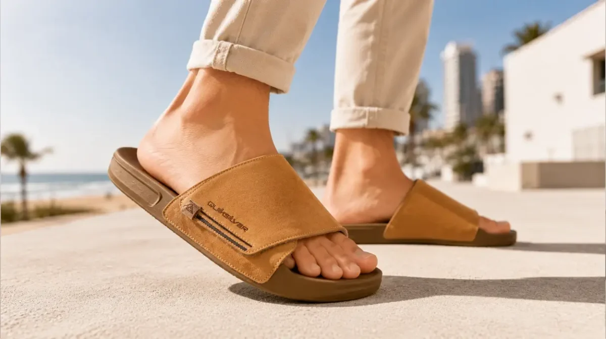 Sandalias de ante Quiksilver Rivi Suede para hombre