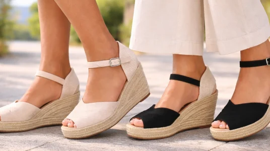 Sandalias de cuña de yute Shoes&Blues para mujer