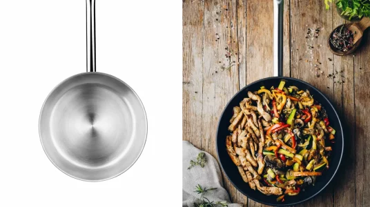 Sartén MONIX Chef de Acero Inoxidable 18 10 sin PFOA