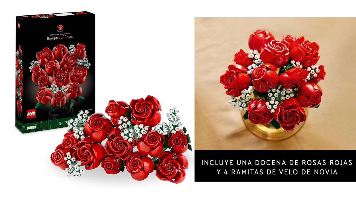 Set LEGO Botanicals Ramo de Rosas Rojas